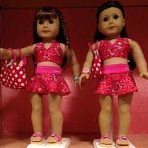 American Girl Butterfly Halter Top Skirtini